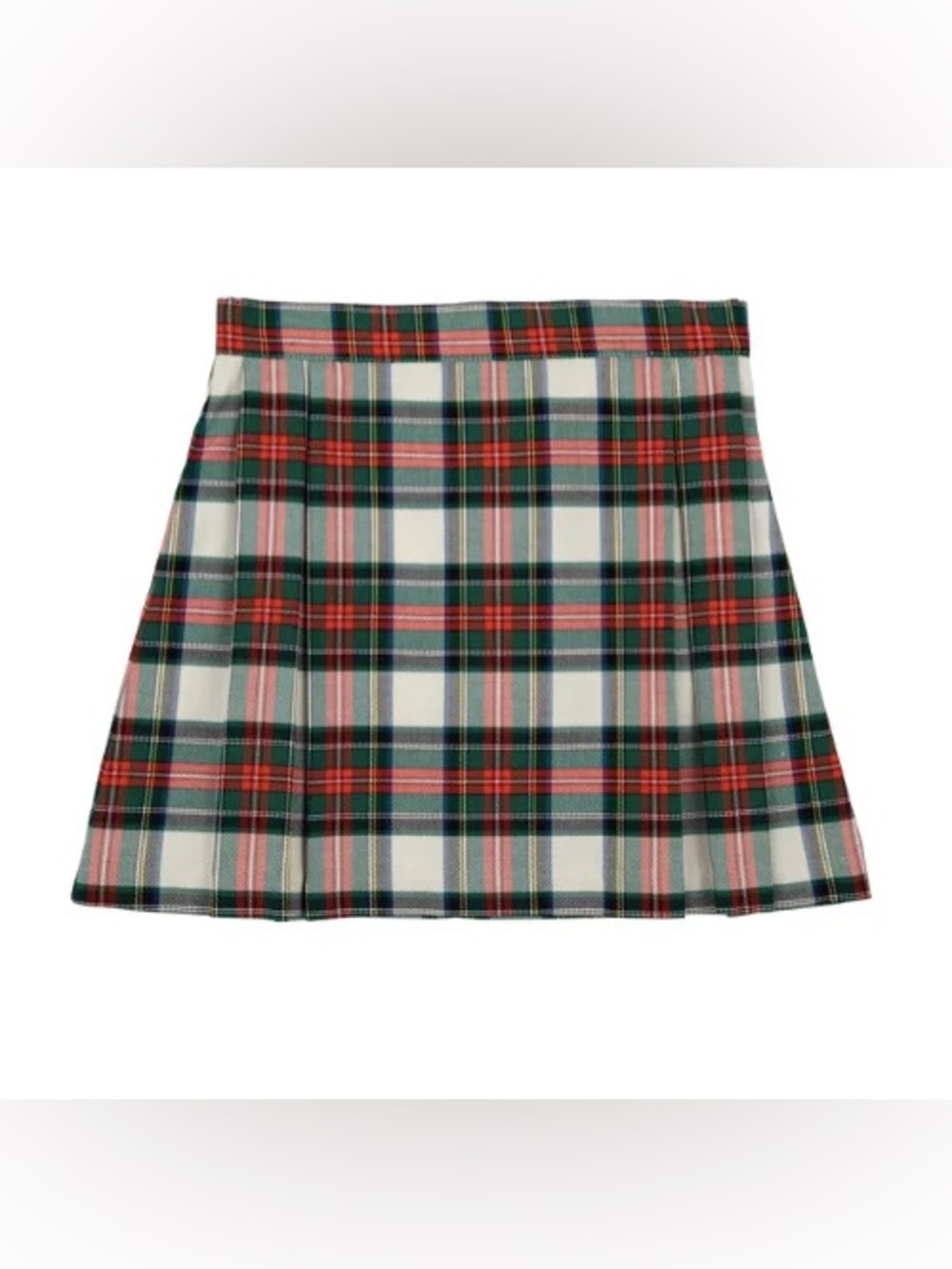 The Beaufort Bonnet Company Girls 5 Holiday Tartan Plaid Pleated Skirt EUC